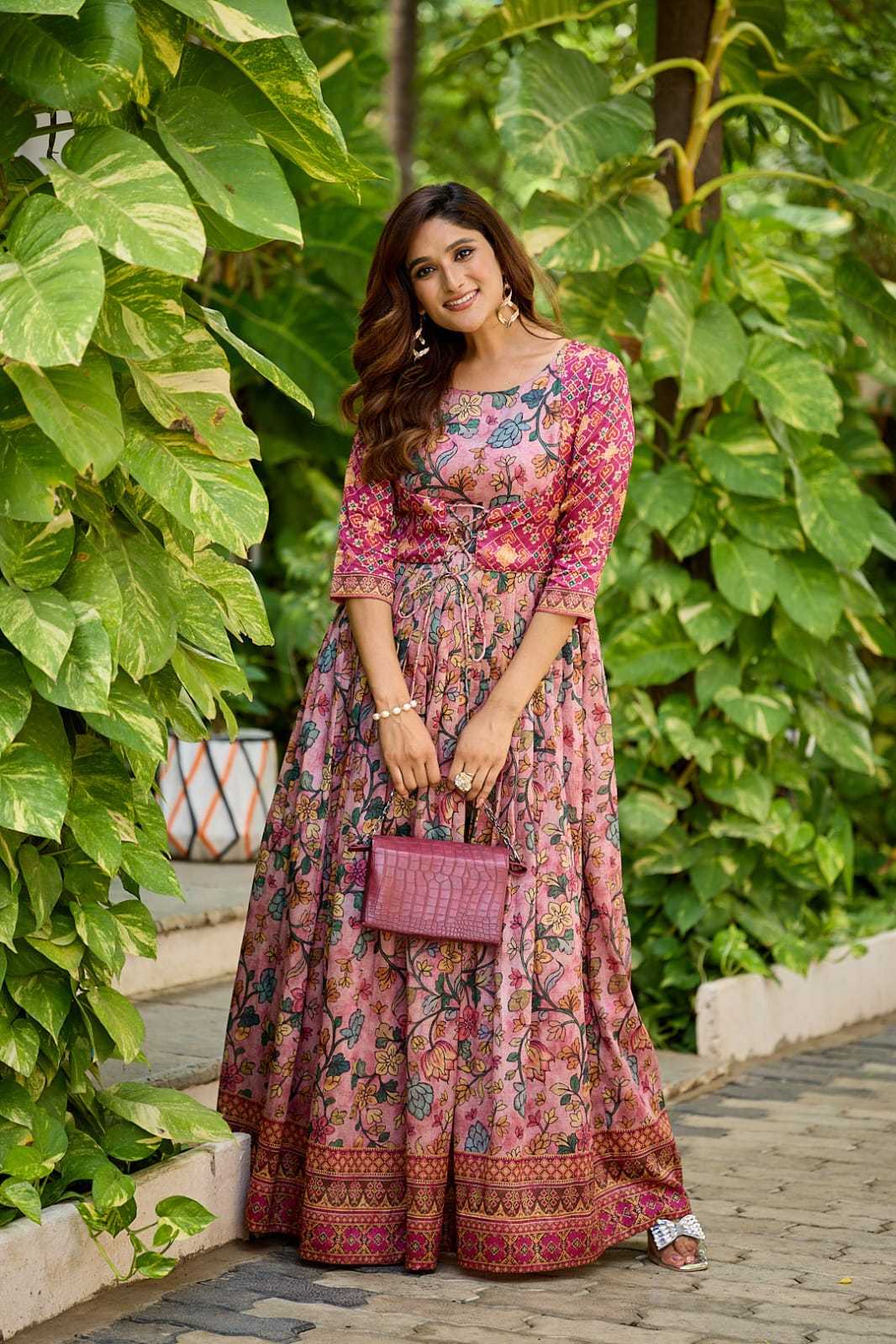 YNF Wholesale Silk Fancy Gowns  | Surat Manufacturer