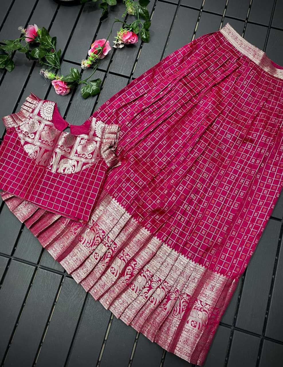 YNF Wholesale Soft Silk Kids Lehenga  | Surat Manufacturer