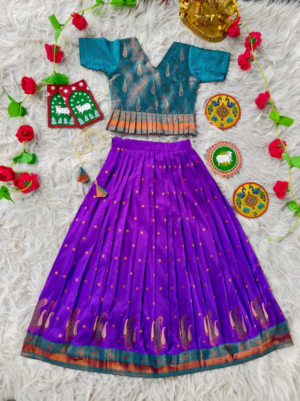 YNF Wholesale Soft Silk Kids Lehenga  | Surat Manufacturer