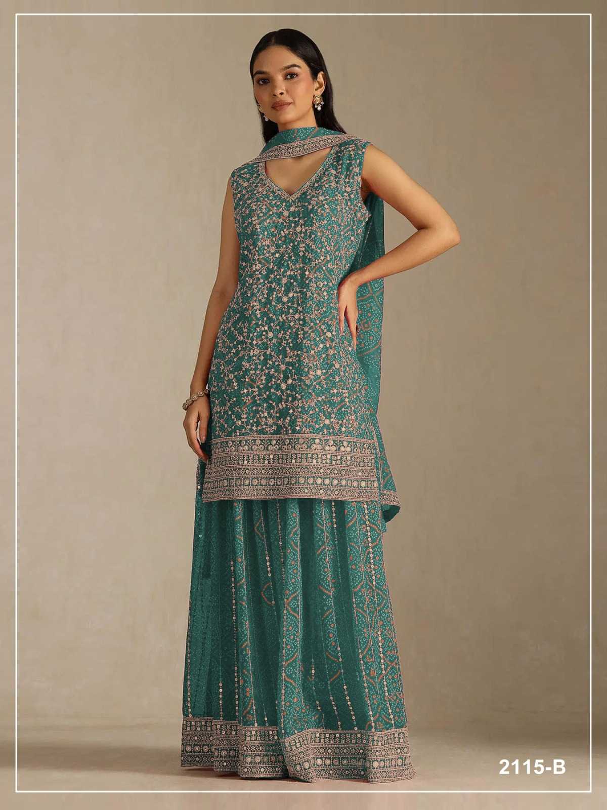 YNF Wholesale Faux Georgette Embroidery Suits  | Surat Manufacturer