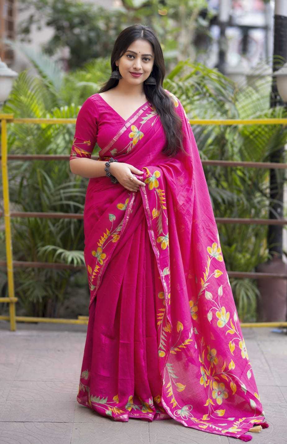 YNF Wholesale Pure Cotton Designer Sarees  | Surat Manufacturer