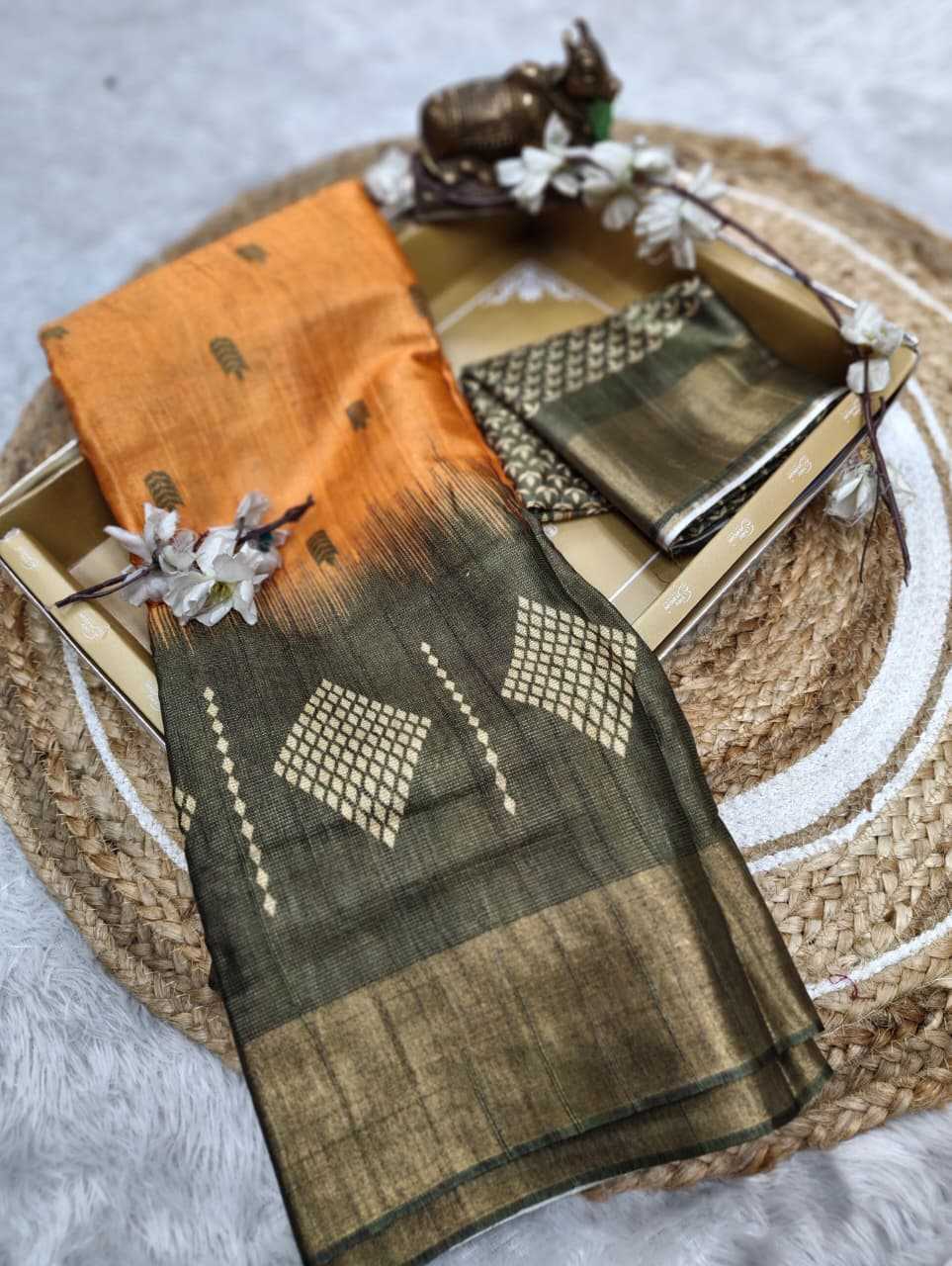 YNF Wholesale Handloom Silk Printed Silk Saree  | Surat Manufacturer