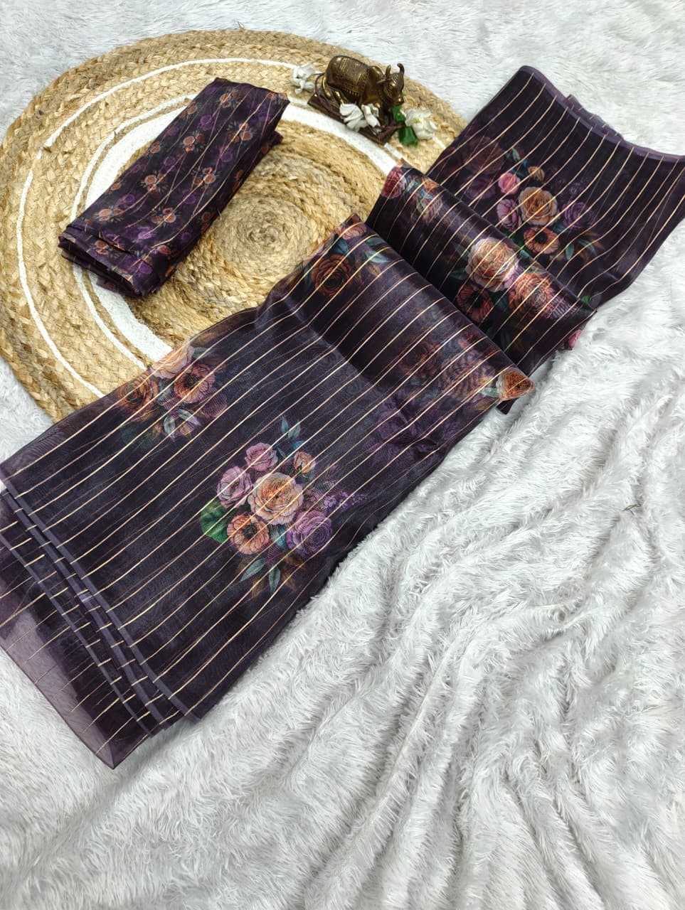 YNF Wholesale Organza Organza Sarees  | Surat Manufacturer