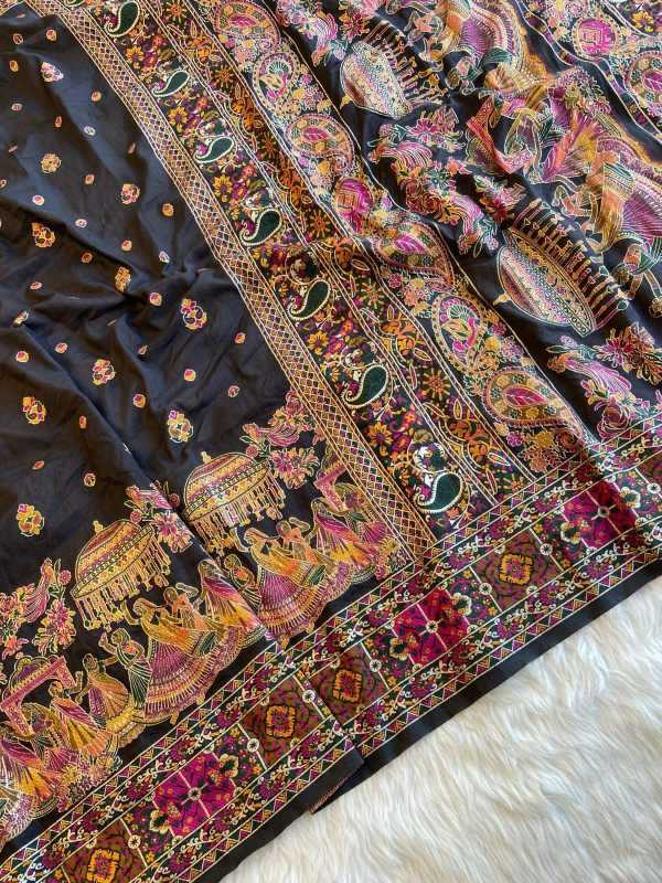 YNF Wholesale Pure Pashmina Fancy Sarees  | Surat Manufacturer