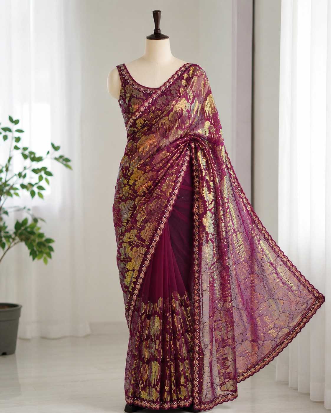 YNF Wholesale Net Designer Sarees  | Surat Manufacturer