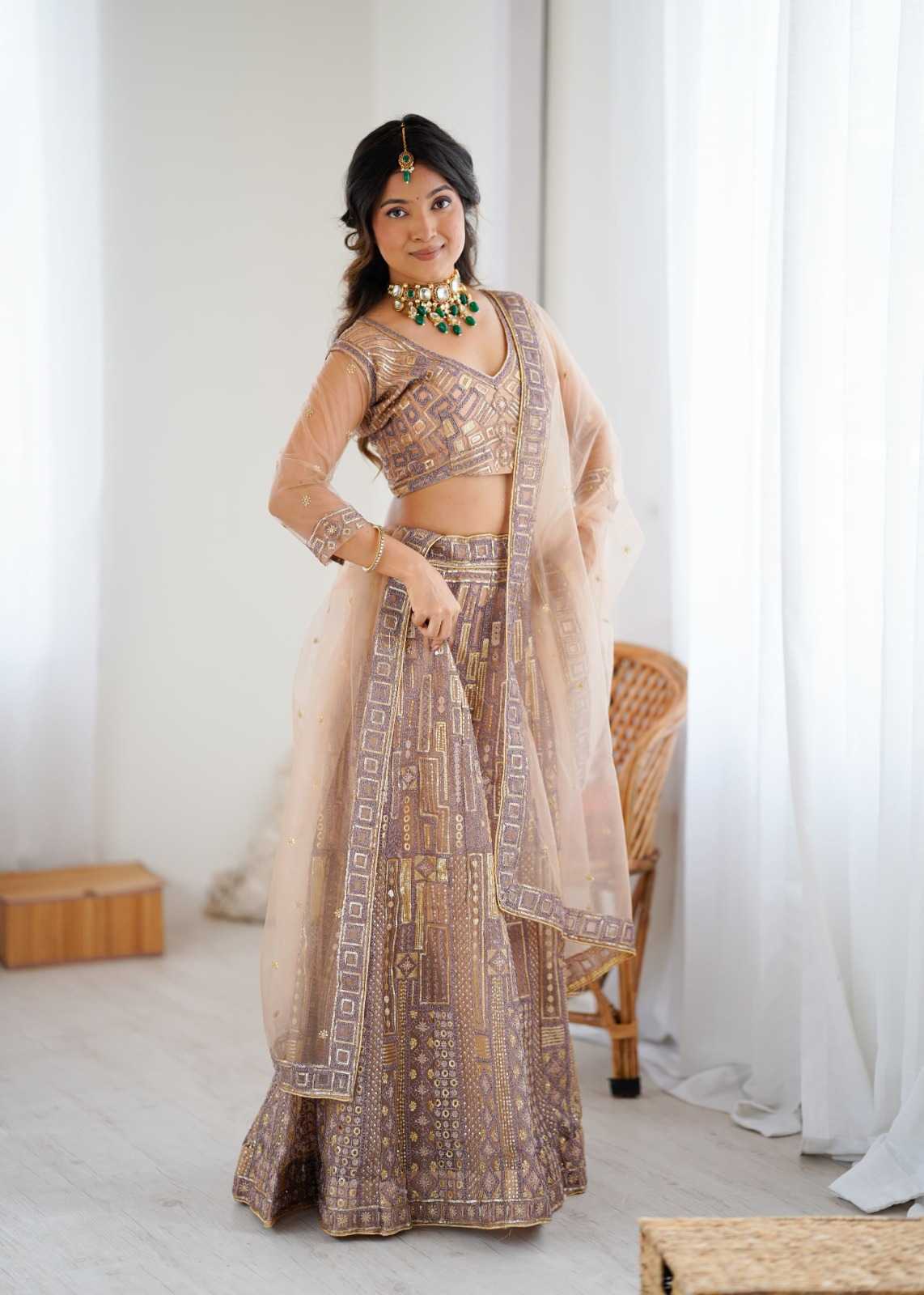 YNF Wholesale Butterfly Net Net Fancy Lehenga  | Surat Manufacturer