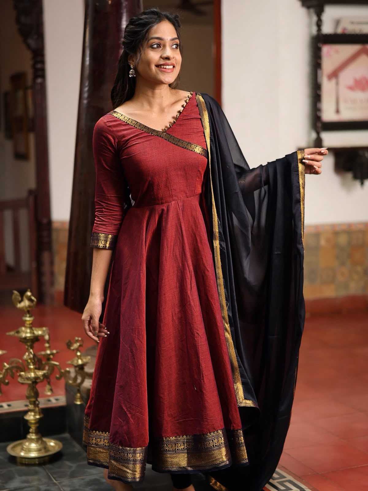 YNF Wholesale Vichitra Silk Designer Gowns  | Surat Manufacturer