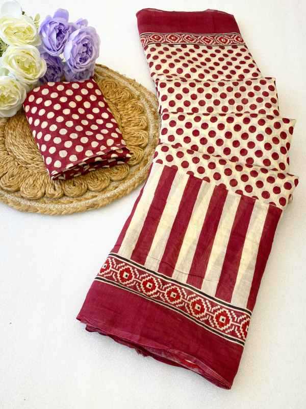 YNF Wholesale Cotton Printed Sarees  | Surat Manufacturer