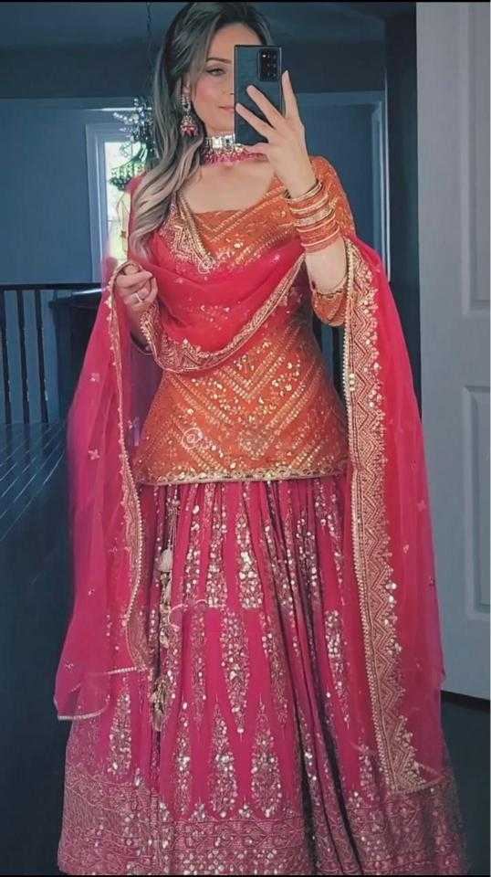 YNF Wholesale Faux Georgette Embroidered Lehenga  | Surat Manufacturer