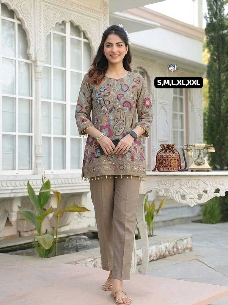 YNF Wholesale Vichitra Silk Embroidered Kurtis  | Surat Manufacturer