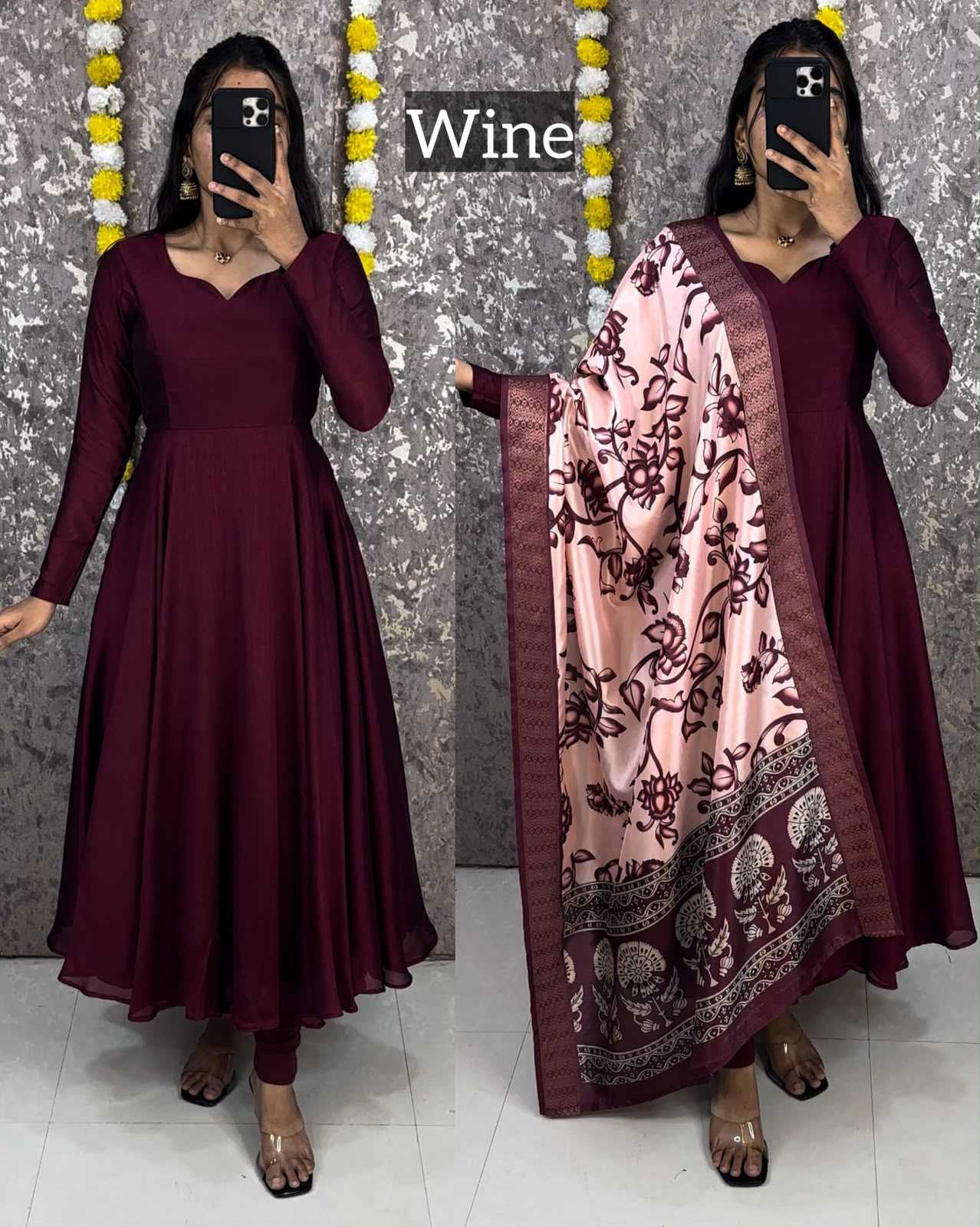 YNF Wholesale Soft Vichitra Fancy Gowns  | Surat Manufacturer