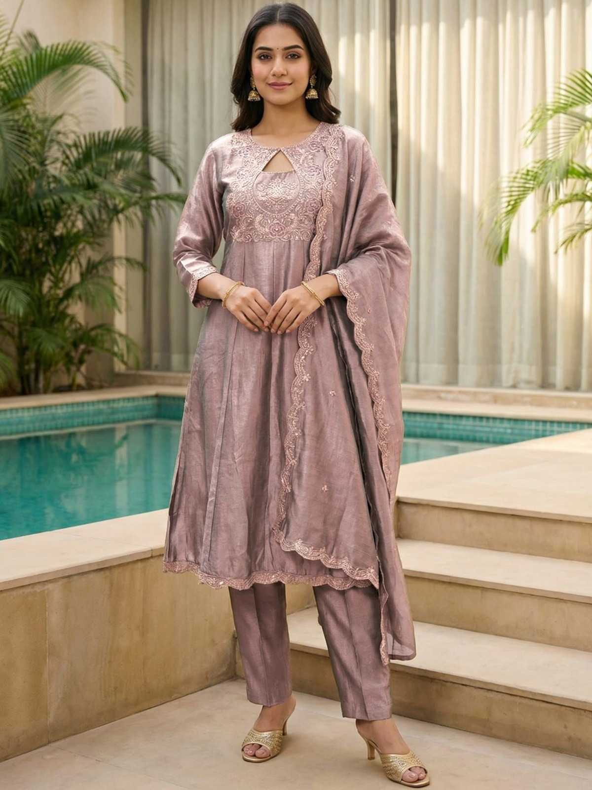 YNF Wholesale Soft Vichitra Embroidery Suits  | Surat Manufacturer