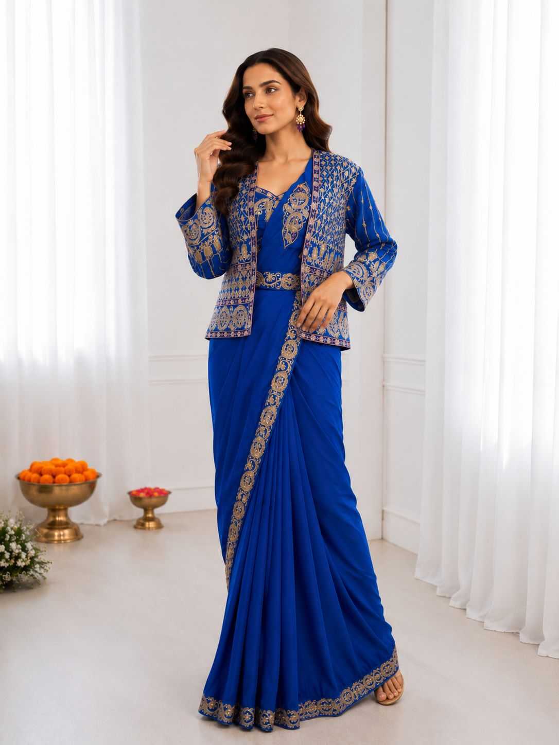 YNF Wholesale Crepe Silk Ready To Wear Sarees  | Surat Manufacturer