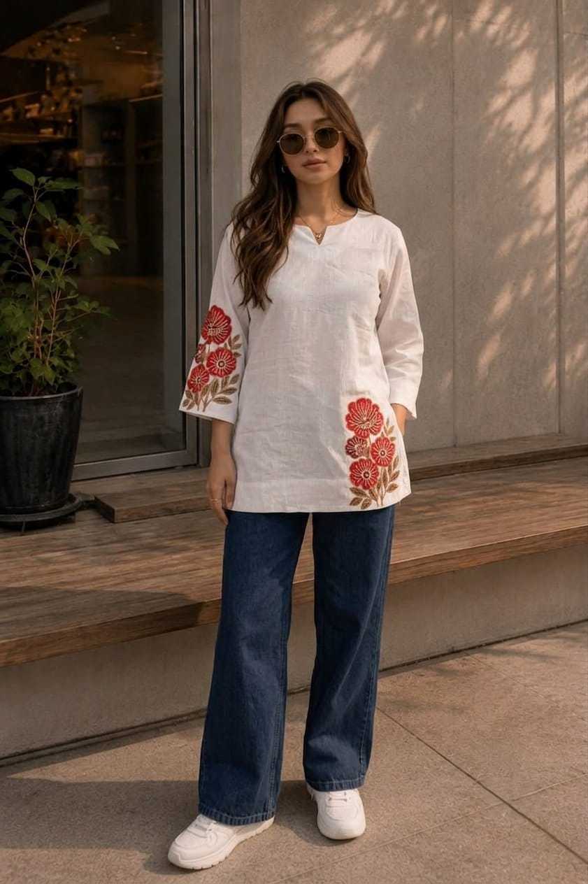 YNF Wholesale Cotton Designer Kurtis  | Surat Manufacturer