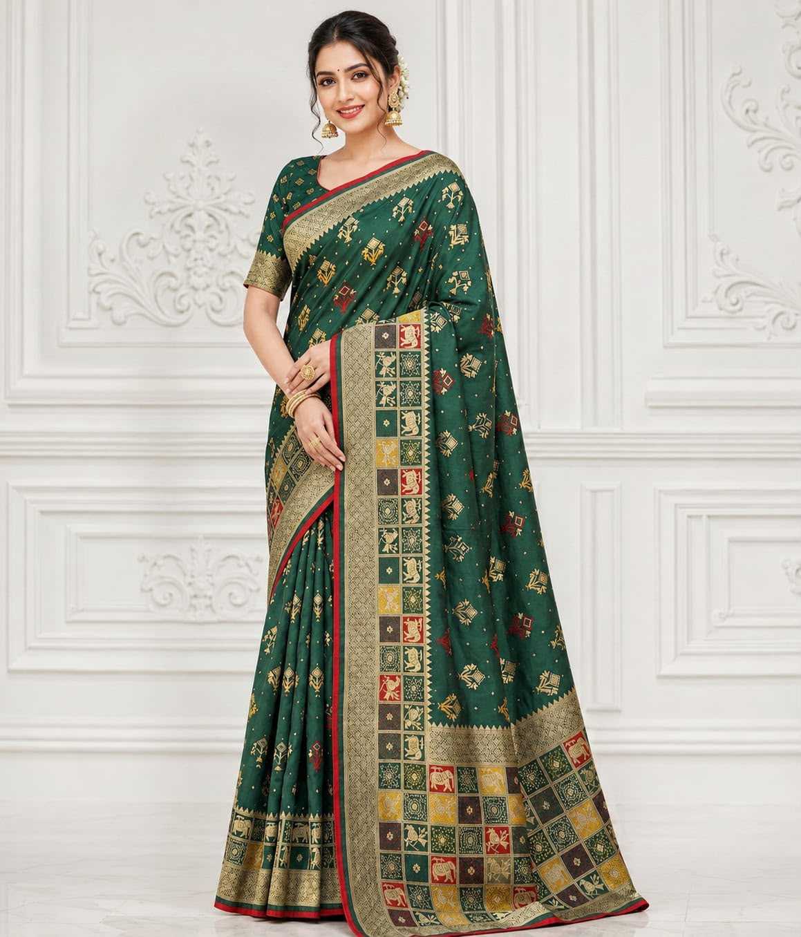 YNF Wholesale Dola Silk Butta Sarees  | Surat Manufacturer
