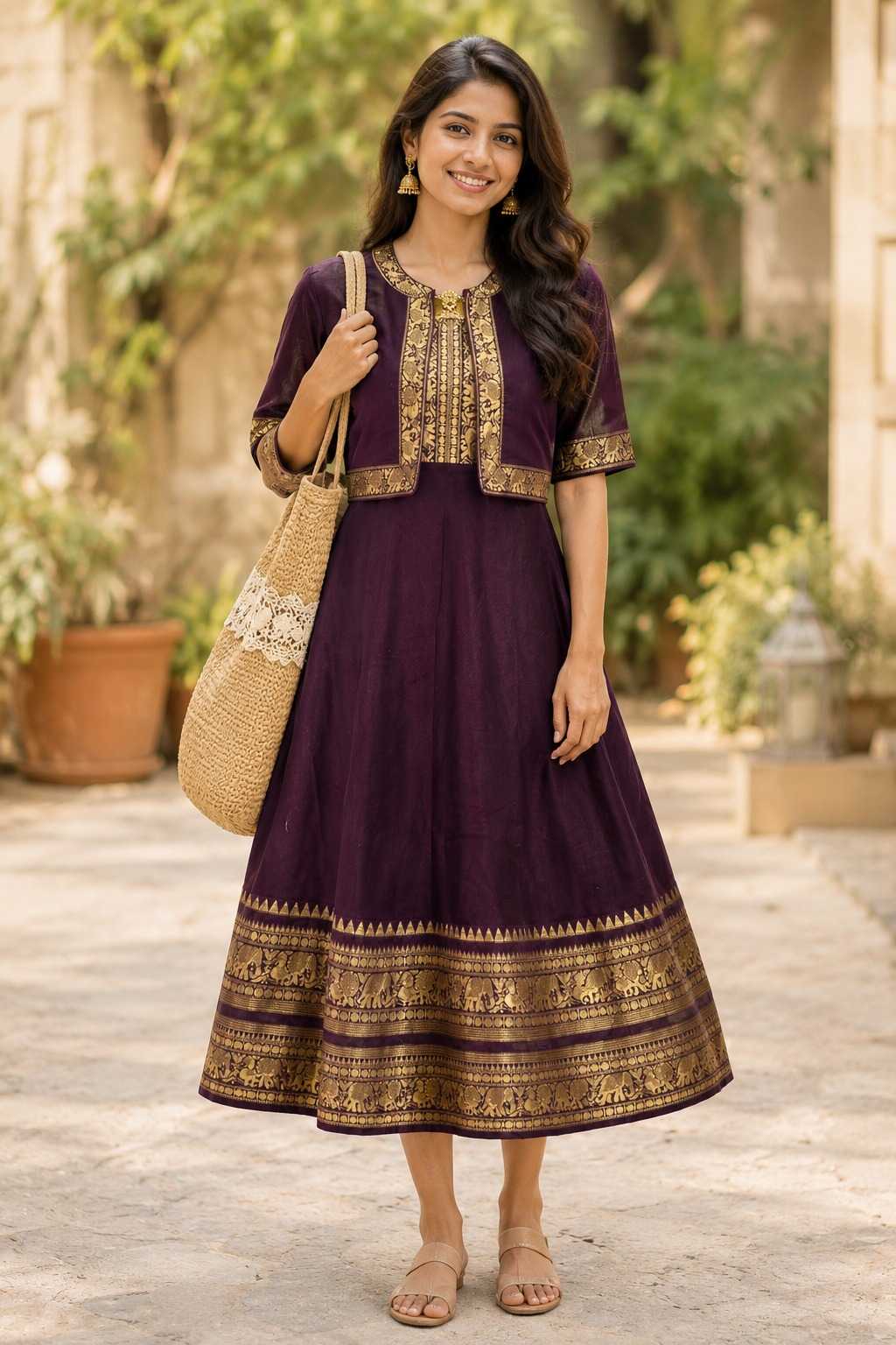 YNF Wholesale Cotton Fancy Gowns  | Surat Manufacturer
