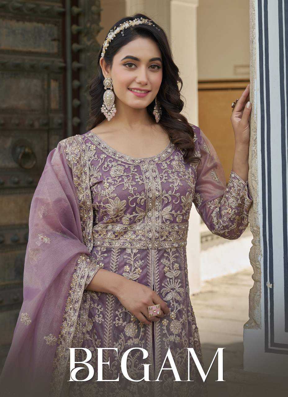 YNF Wholesale Butterfly Net Embroidery Suits  | Surat Manufacturer