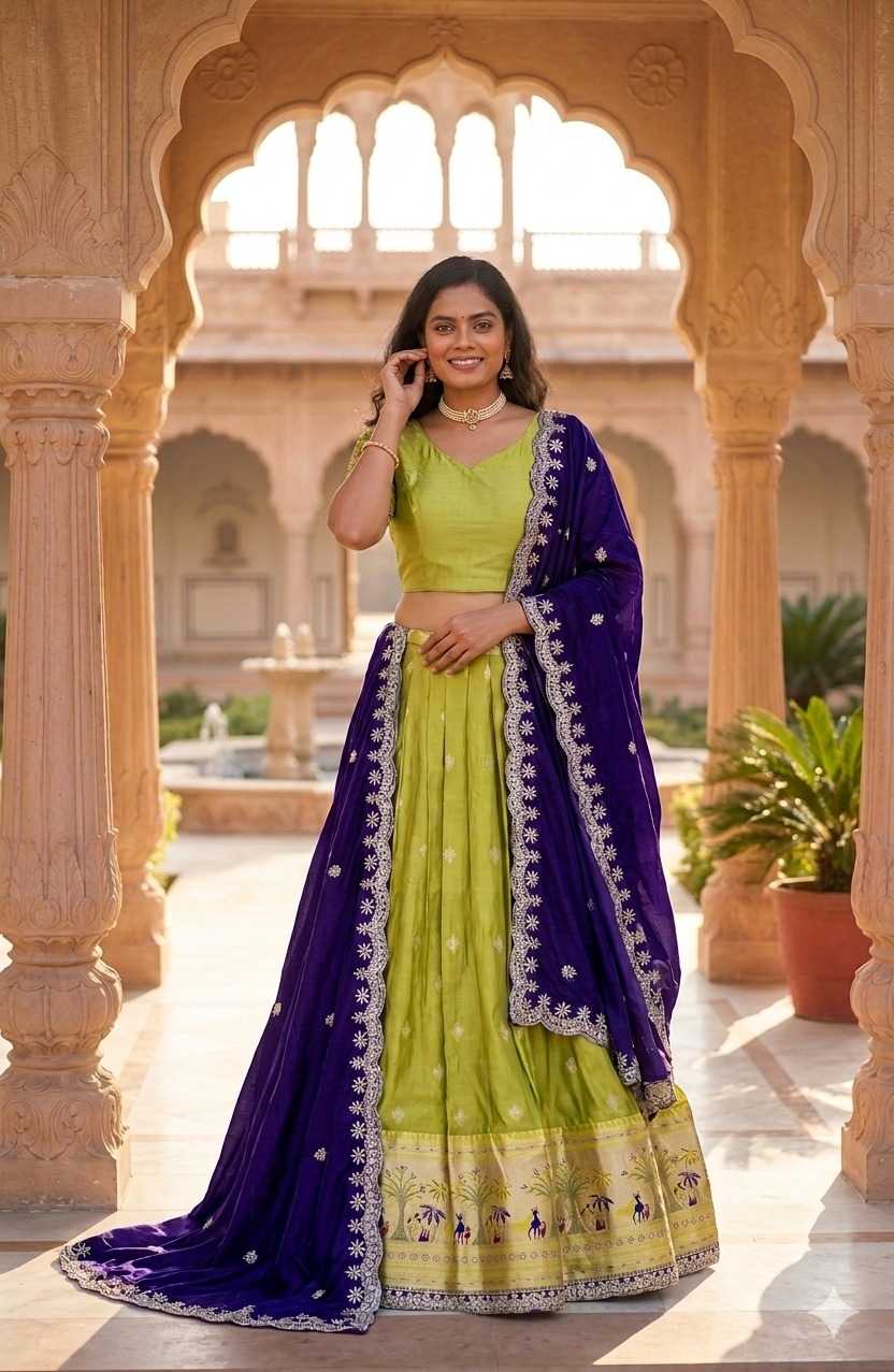 YNF Wholesale Shimmer Silk Designer Lehenga  | Surat Manufacturer