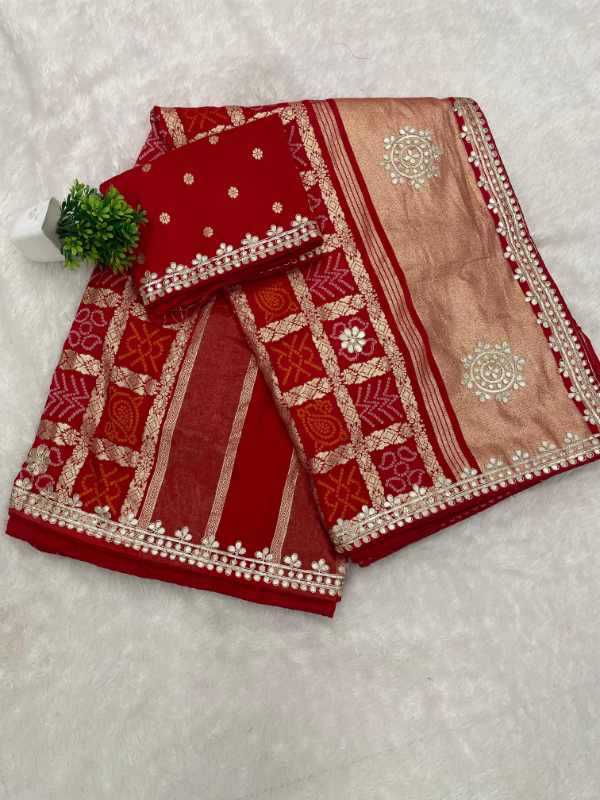 YNF Wholesale Gajji Silk Printed Sarees  | Surat Manufacturer