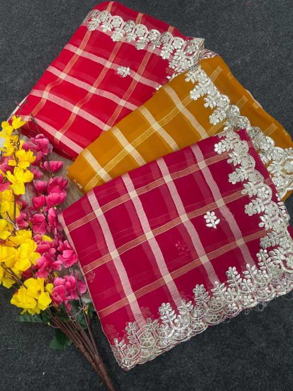 YNF Wholesale Georgette Georgette Sarees  | Surat Manufacturer