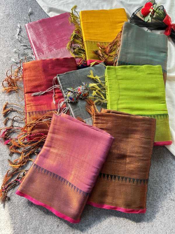 YNF Wholesale Tissue Fancy Sarees  | Surat Manufacturer