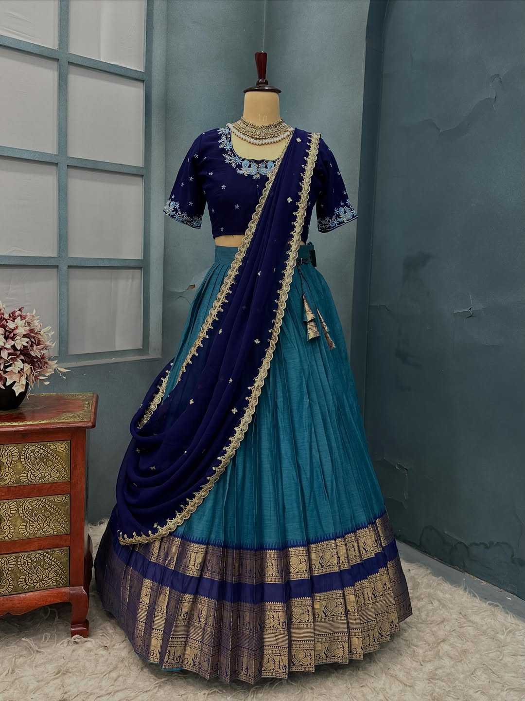 YNF Wholesale Kanjivaram Silk Traditional Lehenga  | Surat Manufacturer
