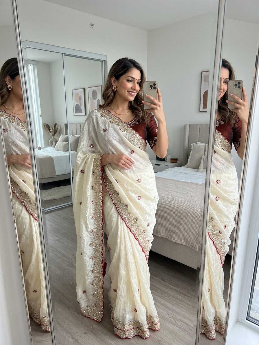 YNF Wholesale Fancy Sequin Sarees  | Surat Manufacturer