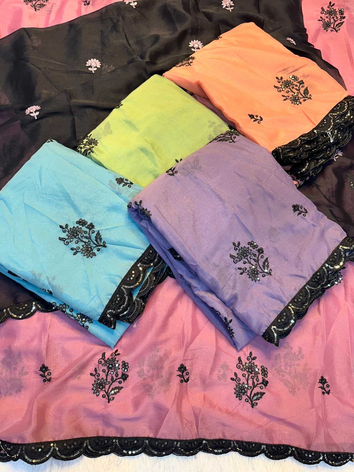 YNF Wholesale Georgette Georgette Sarees  | Surat Manufacturer