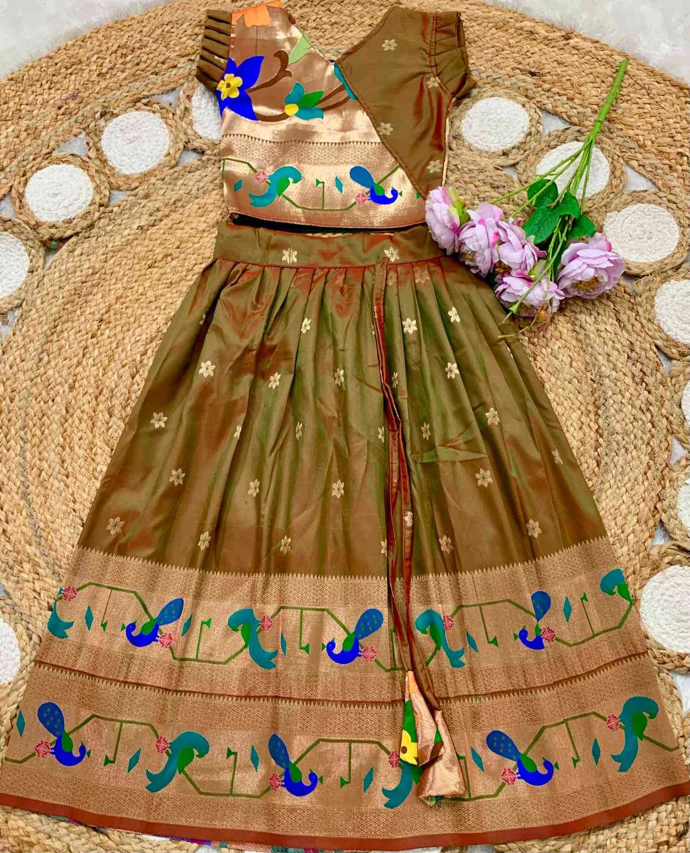 YNF Wholesale Soft Silk Kids Lehenga  | Surat Manufacturer