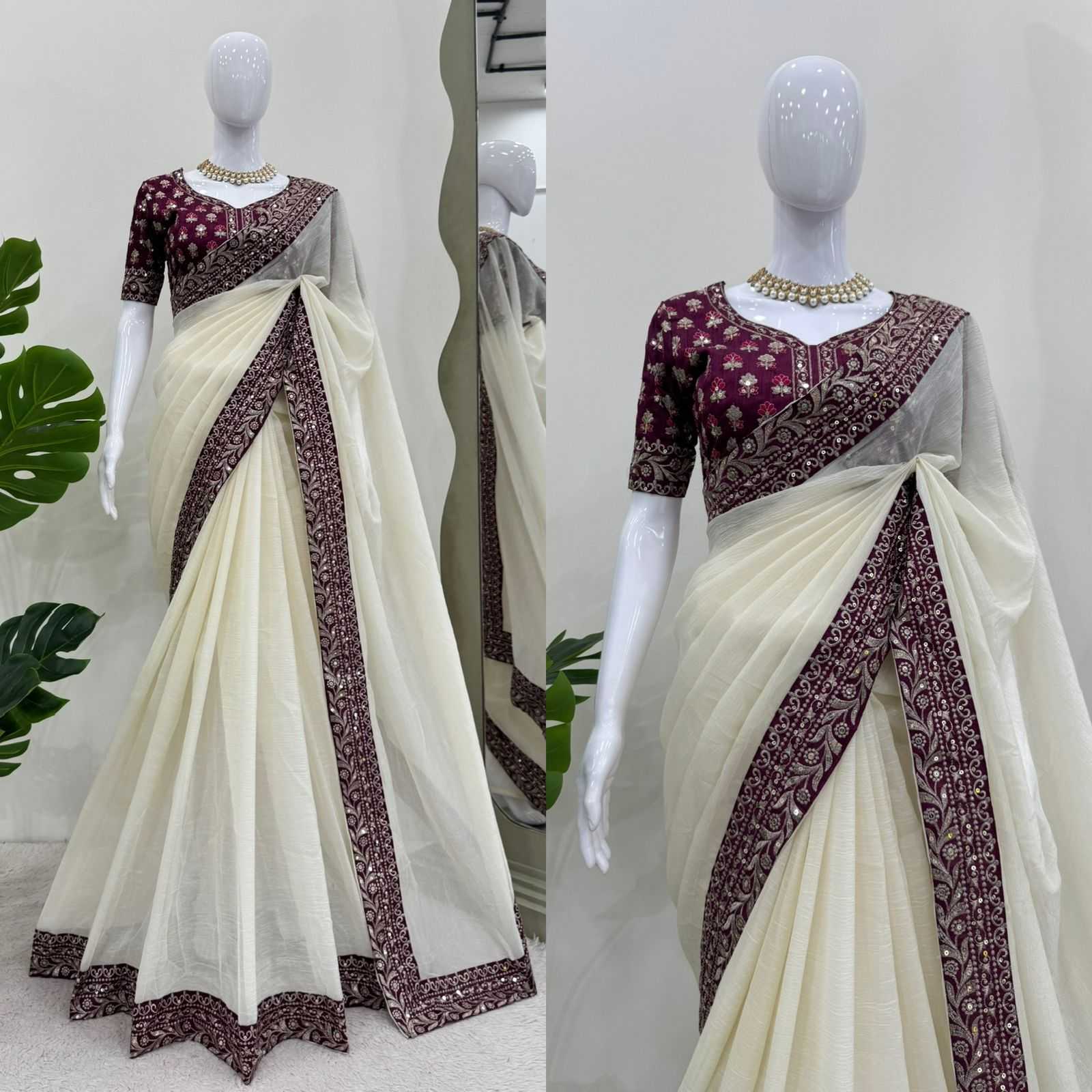 YNF Wholesale Crush Silk Designer Silk Sarees  | Surat Manufacturer
