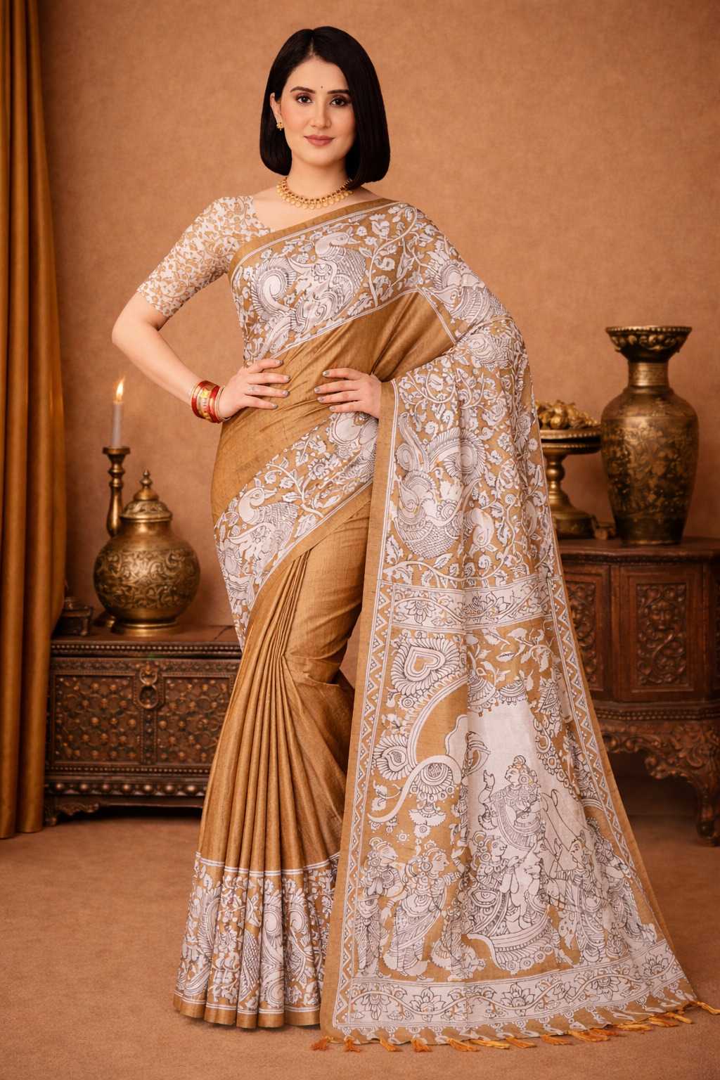 YNF Wholesale Tussar Silk Tussar Silk Sarees  | Surat Manufacturer