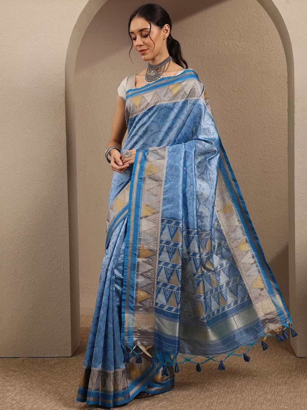 YNF Wholesale Patola Silk Tussar Silk Sarees  | Surat Manufacturer