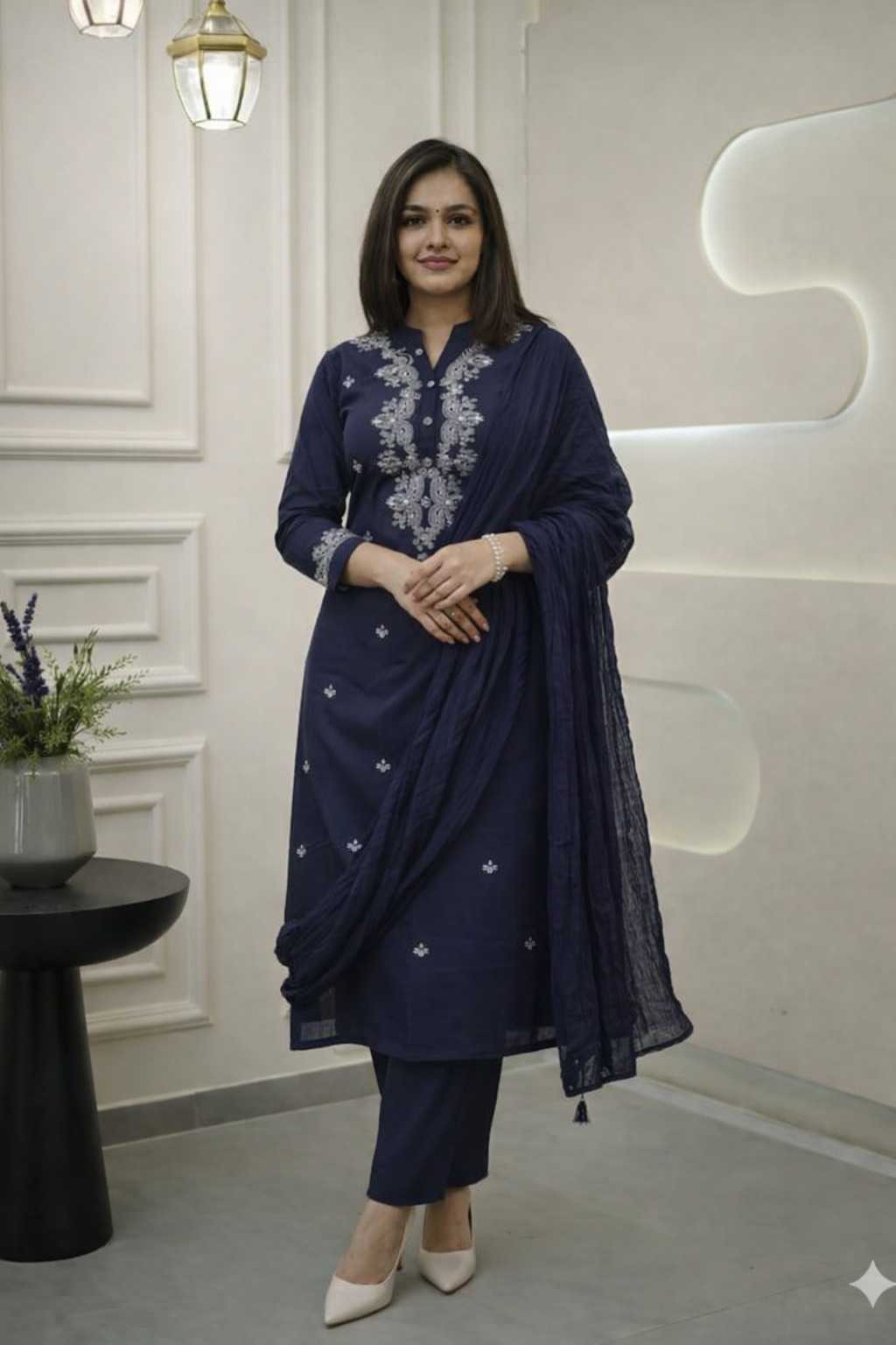 YNF Wholesale Rayon Embroidered Kurtis  | Surat Manufacturer
