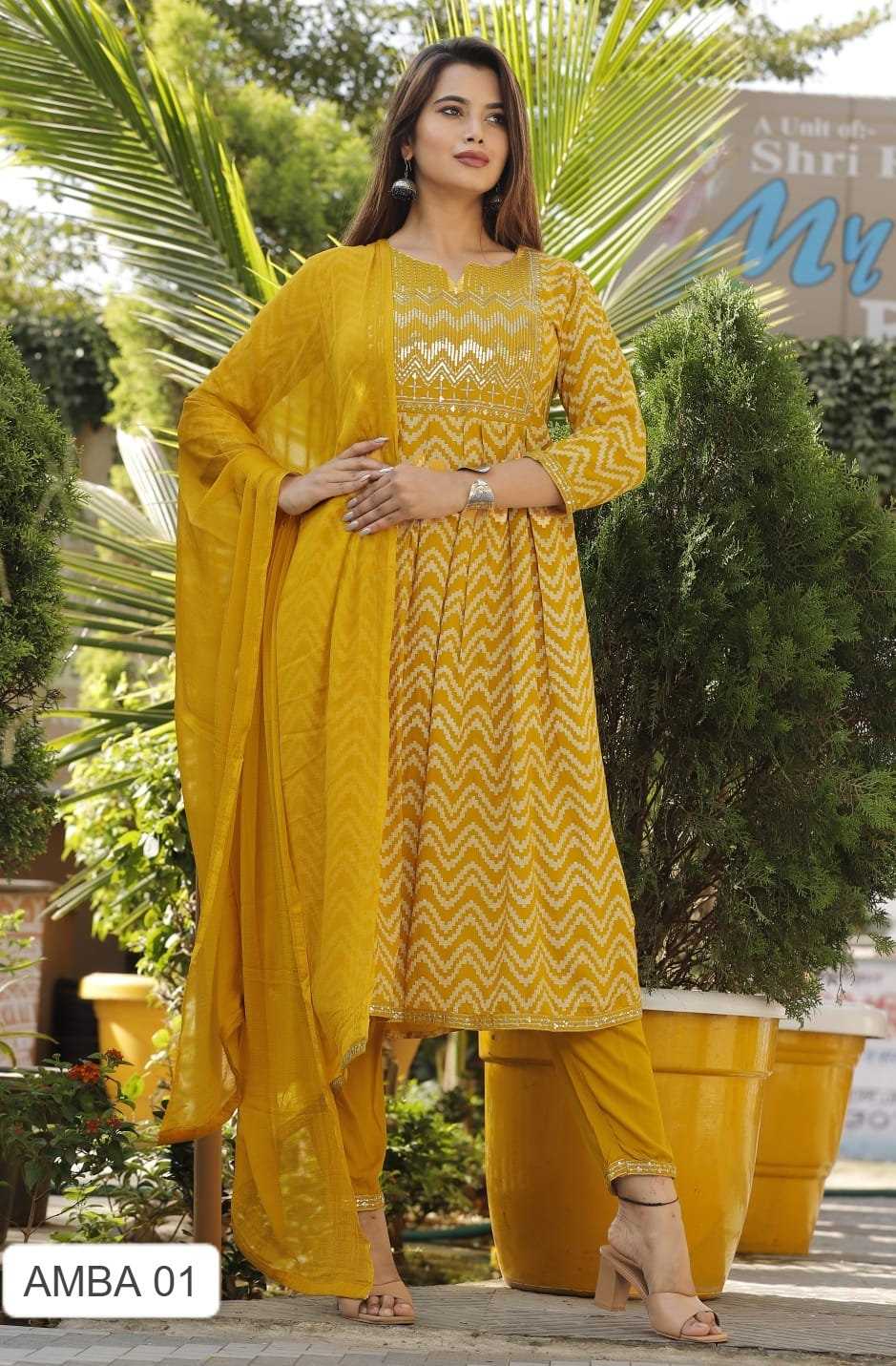 YNF Wholesale Rayon Ladies Suits  | Surat Manufacturer