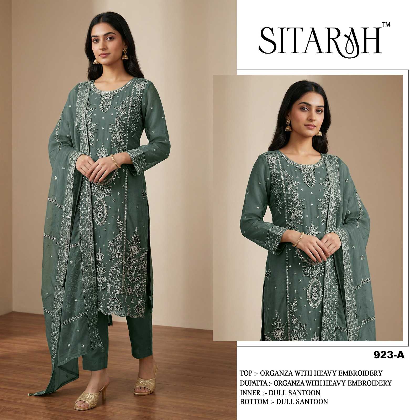 YNF Wholesale Organza Silk Ladies Silk Suit KESH744 SITARAH 923 | Surat Manufacturer