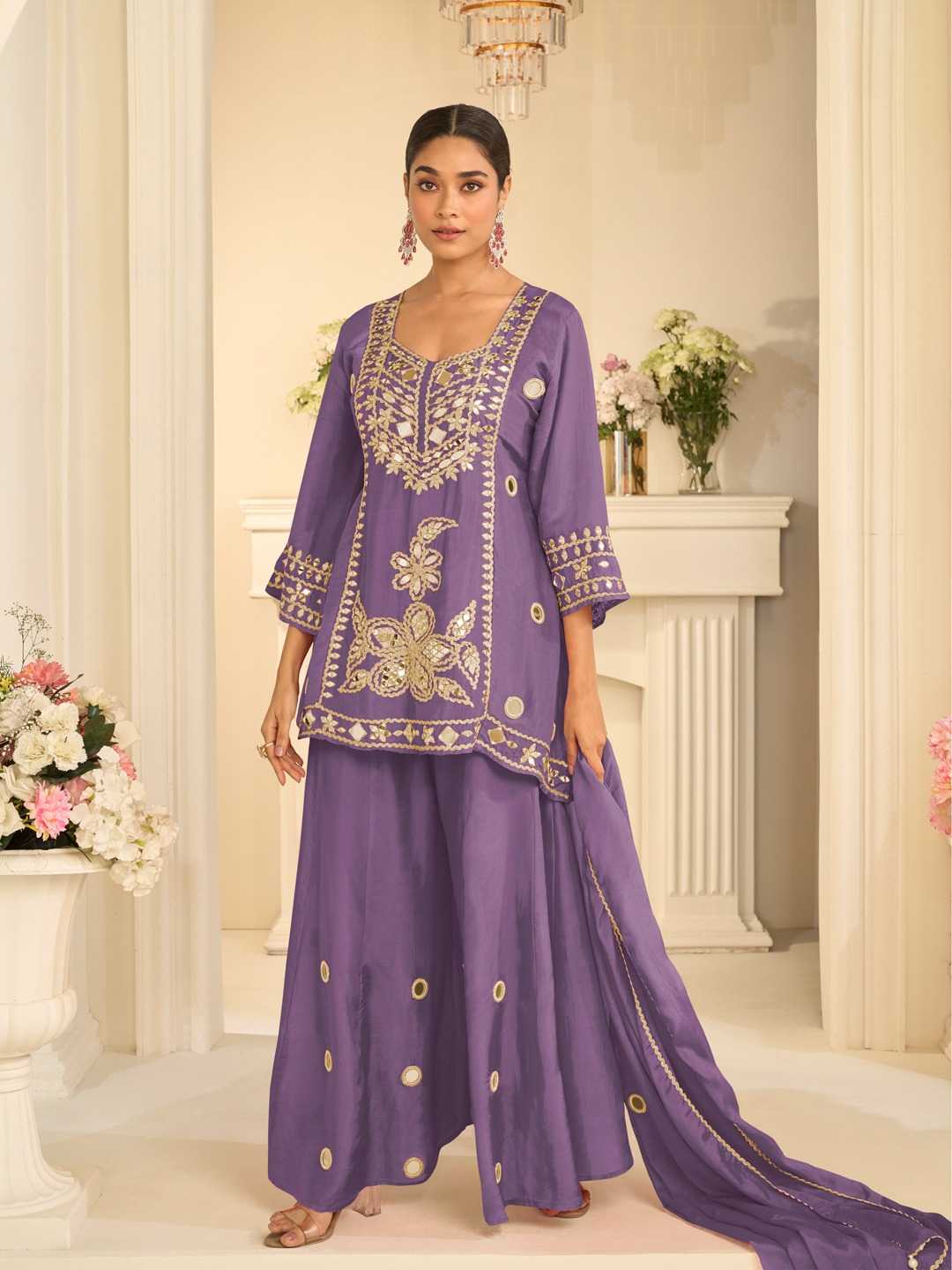 YNF Wholesale Silk Sharara Salwar Suits  | Surat Manufacturer