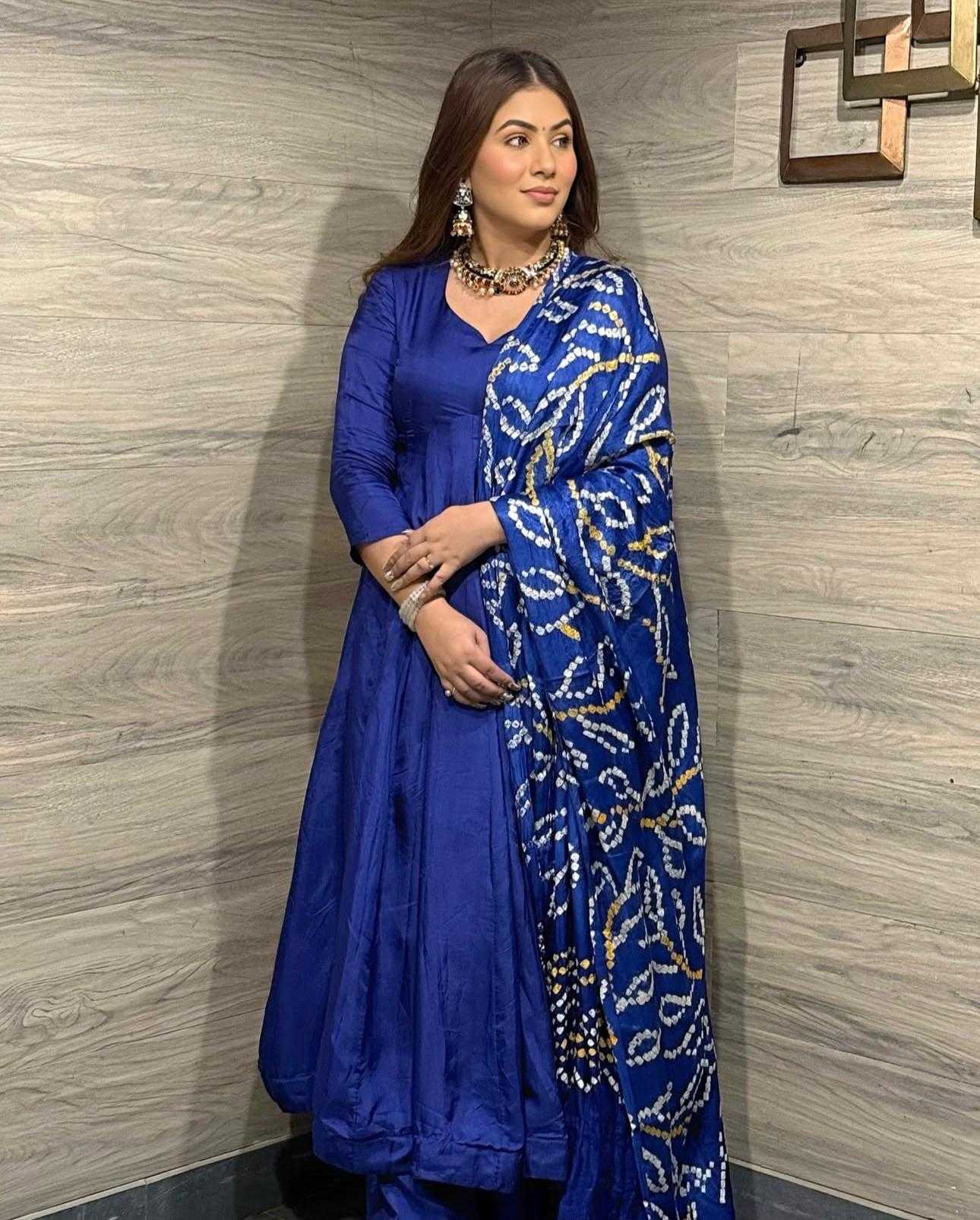 YNF Wholesale Chinon Silk Anarkali Gown  | Surat Manufacturer