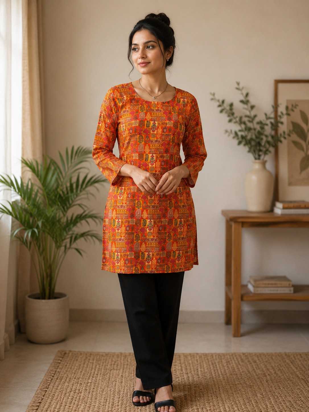 YNF Wholesale Heavy Rayon Short Kurtis  | Surat Manufacturer