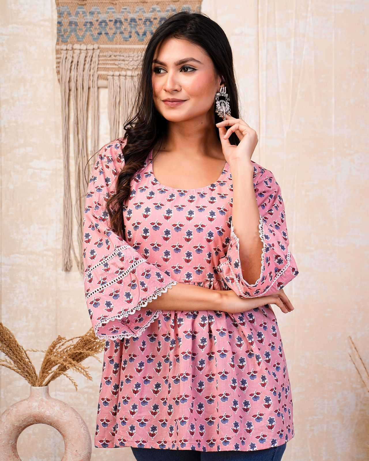 YNF Wholesale Batik Workwear Kurtis | Surat Manufacturer