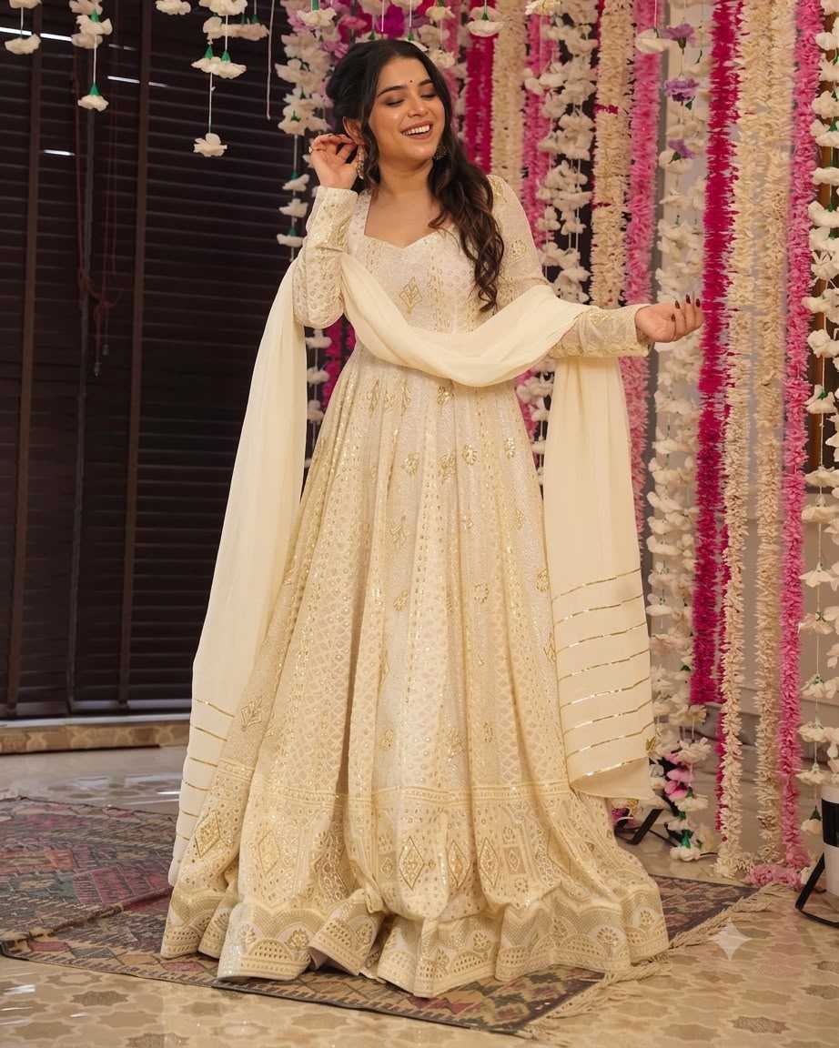 YNF Wholesale Faux Georgette Embroidery Suits KESH104 6141 | Surat Manufacturer