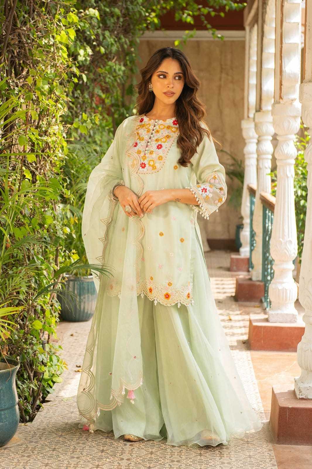 YNF Wholesale Georgette Designer Kurtis KESH108 1005 | Surat Manufacturer