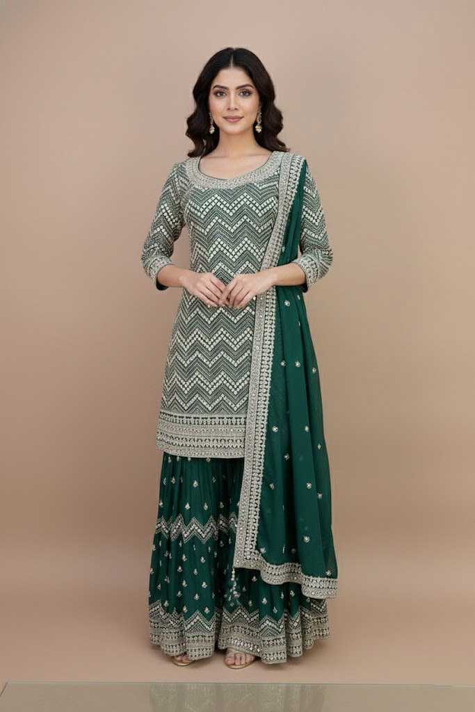 YNF Wholesale Faux Georgette Sharara Salwar Suits KESH108 314 | Surat Manufacturer