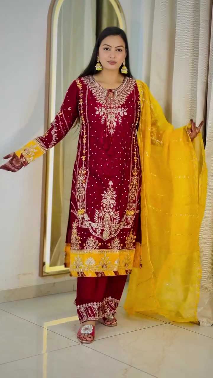 YNF Wholesale Chinon Sharara Salwar Suits KESH108 933 | Surat Manufacturer