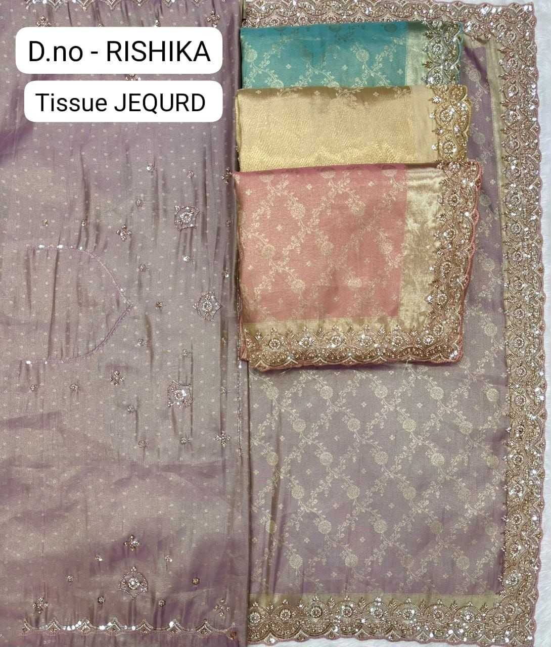 YNF Wholesale Jacquard Designer Sarees KESH114 RISHIKA | Surat Manufacturer