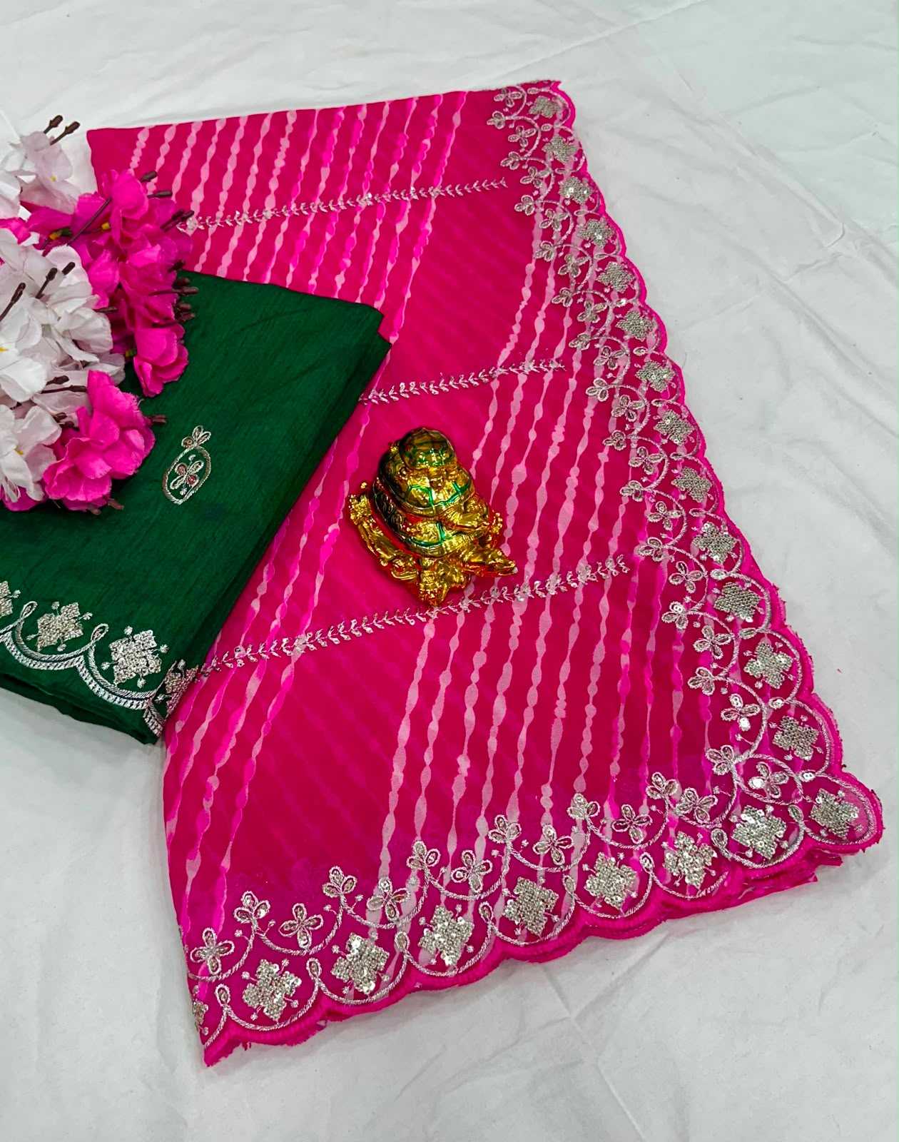 YNF Wholesale Georgette Designer Silk Sarees KESH125 Aamisha | Surat Manufacturer