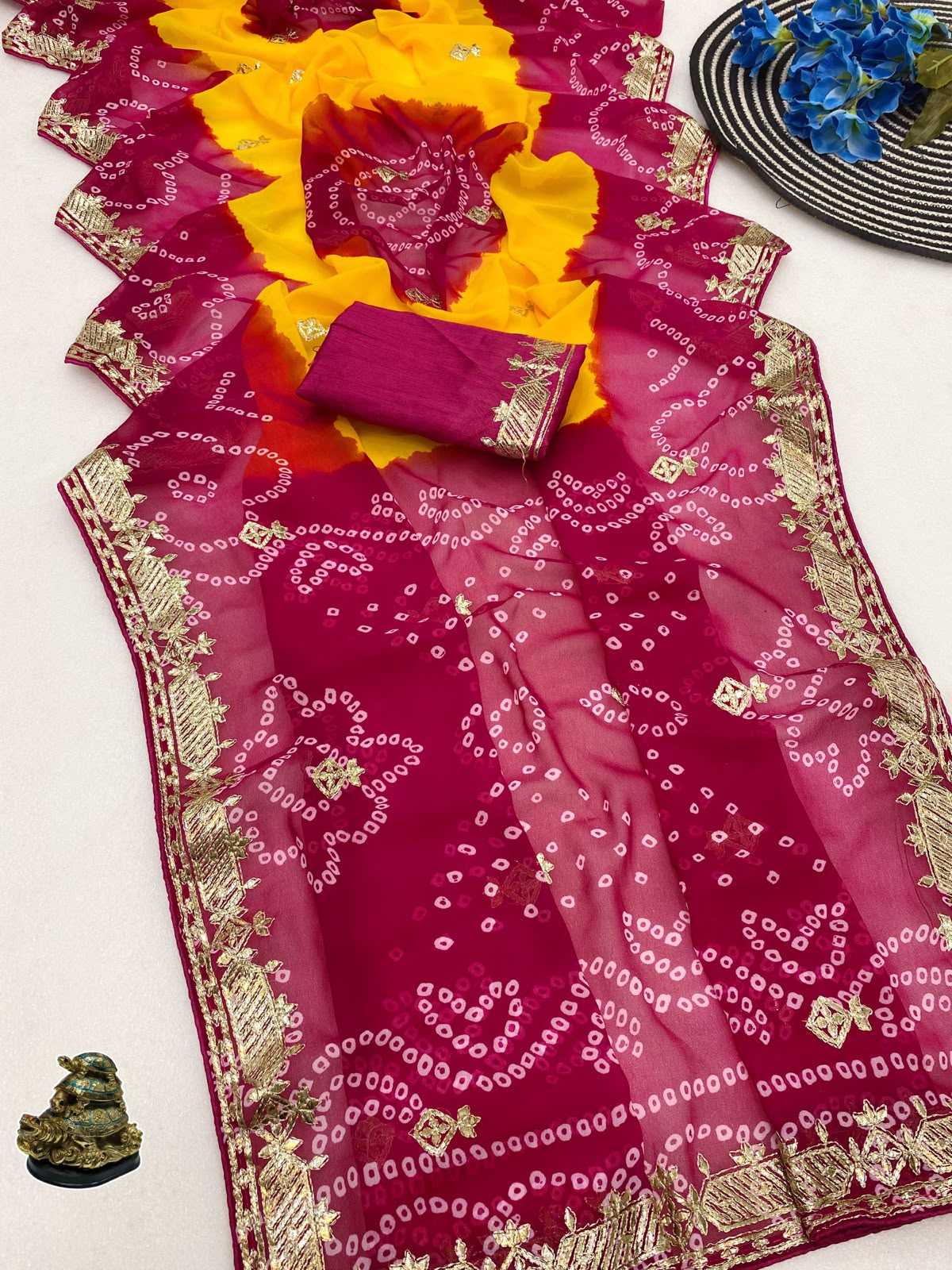 YNF Wholesale Georgette Printed Sarees KESH125 Aradhyani | Surat Manufacturer