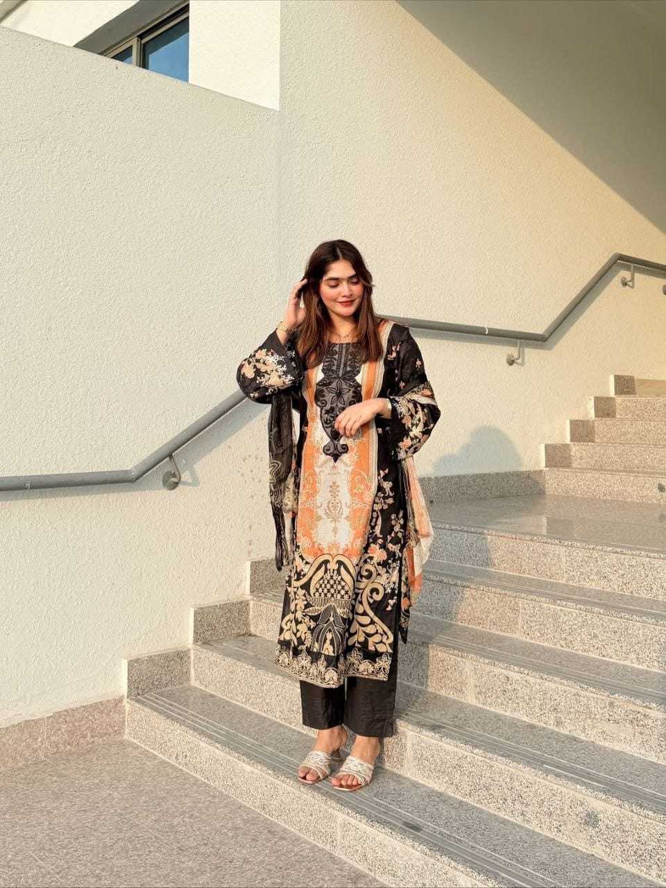 YNF Wholesale Cotton Embroidery Suits  | Surat Manufacturer