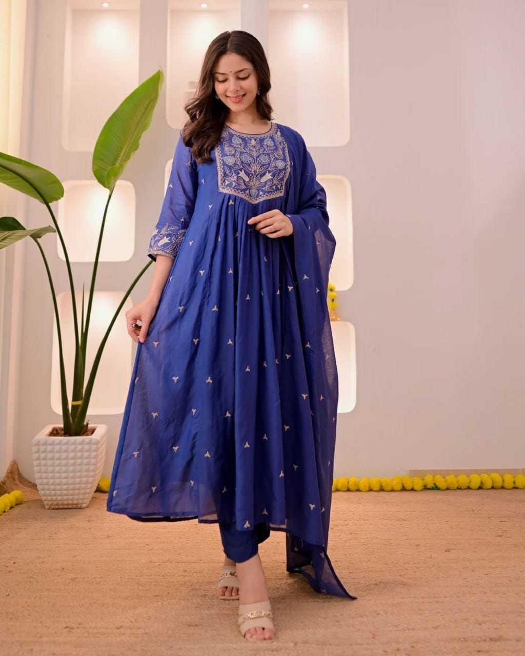 YNF Wholesale Chanderi Soft Embroidery Suits  | Surat Manufacturer