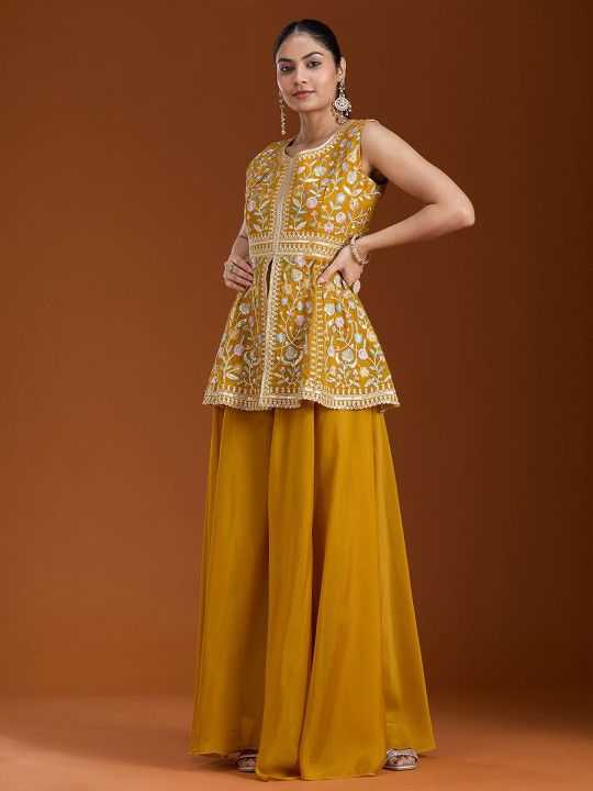 YNF Wholesale Georgette Palazzo Suit KESH129 Patudi | Surat Manufacturer
