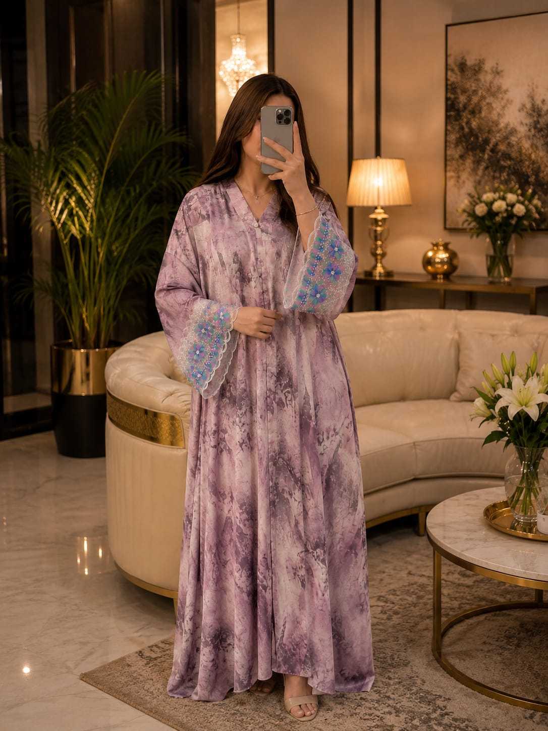 YNF Wholesale Imported Abaya KESH130 Anika | Surat Manufacturer
